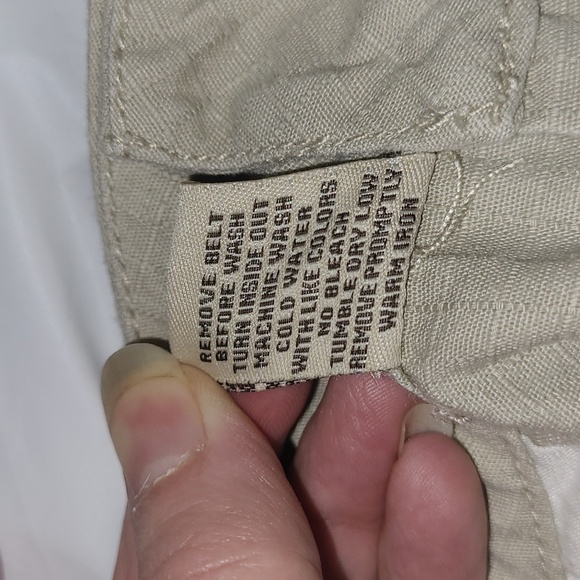 Bebop Size 9 Beige Wide Leg Cargo Bermuda Shorts/Capris - Picture 15 of 16